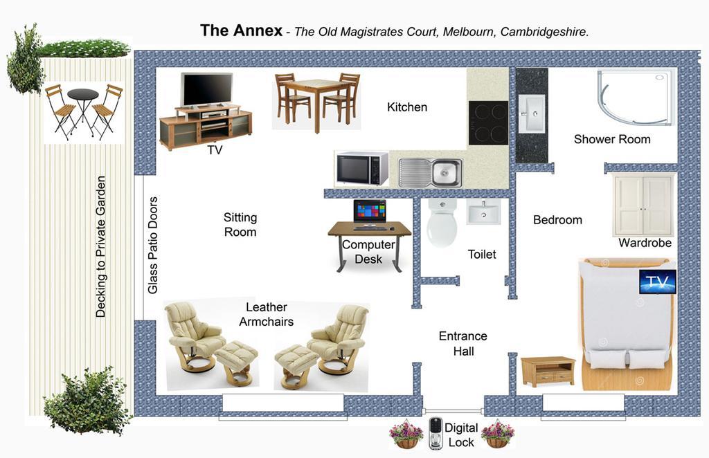 Bed and Breakfast The Old Magistrates Court Melbourn Exteriér fotografie